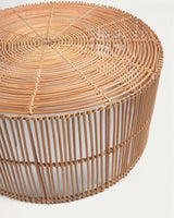 Set Elmima aus 2 Couchtischen 100% Rattan mit natürlichem Finish Ø 66 cm und Ø 55 cm von Kave Home – Bild 5
