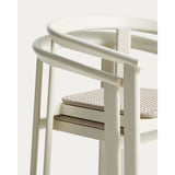 Set Erice mit 6 Stapelstühlen aus Aluminium und Seil und einem Tisch aus Aluminium und gehärtetem Glas in Ecru, 230 x 100 cm von Kave Home – Bild 4