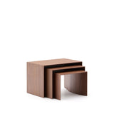 Set Litto aus 3 Nesttischen aus Walnussfurnier FSC Mix Credit 60 x 40 / 51 x 36 / 42 x 31 cm von Kave Home – Bild 6