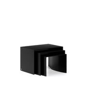 Set Litto aus 3 Nesttischen aus schwarz lackiertem MDF 60 x 40 / 51 x 36 / 42 x 31 cm von Kave Home – Bild 5