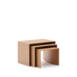 Set Litto aus 3 Tischen aus Eichenfurnier oder Wallnussfurnier FSC Mix Credit 60 x 40 / 51 x 36 / 42 x 31 cm von Kave Home – Bild 7