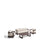 Set Nerano mit 3-Sitzer-Sofa, 2 Sesseln und Couchtisch aus gehärtetem Glas und Aluminium von Kave Home – Bild 1