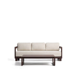 Set Nerano mit 3-Sitzer Sofa und Couchtisch aus Aluminium in Braun von Kave Home – Bild 1