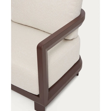 Set Nerano mit 3-Sitzer Sofa und Couchtisch aus Aluminium in Braun von Kave Home – Bild 7