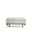Set Nerano mit 3-Sitzer Sofa und Couchtisch aus Aluminium in Taupe von Kave Home – Bild 1