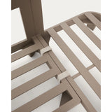 Set Nerano mit 5-Sitzer-Ecksofa und Couchtisch aus gehärtetem Glas und Aluminium in Taupe von Kave Home – Bild 7