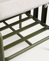 Set Omala aus einem 2-Sitzer-Sofa und 2 Sesseln mit Aluminiumgestell in Grün von Kave Home – Bild 6