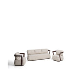 Set Tamaris mit 3-Sitzer-Sofa und 2 Sesseln aus Aluminium von Kave Home – Bild 1