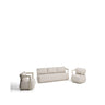 Set Tamaris mit 3-Sitzer-Sofa und 2 Sesseln aus Aluminium in Ecru von Kave Home – Bild 1