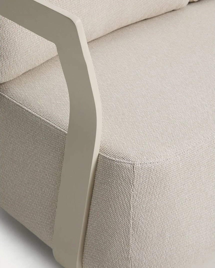 Set Tamaris mit 3-Sitzer-Sofa und 2 Sesseln aus Aluminium in Ecru von Kave Home – Bild 5