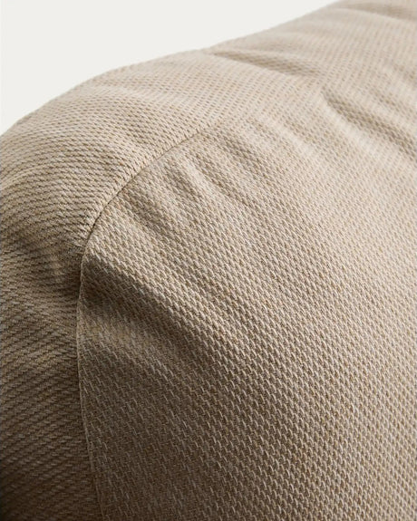 Set Zuara, bestehend aus einem 3-Sitzer-Sofa, zwei Sesseln sowie einem Outdoor-Tisch aus ecrufarbenem Aluminium und braunem Synthetikseil von Kave Home – Bild 3