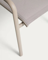 Set mit Ausziehtisch Brela und 6 Stühlen Luri aus Aluminium und beigem Texteline 205 (287) x 100 cm von Kave Home – Bild 3