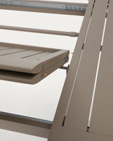 Set mit Ausziehtisch Brela und 6 Stühlen Luri aus Aluminium und beigem Texteline 205 (287) x 100 cm von Kave Home – Bild 6