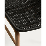 Set mit Tisch Sori aus massivem Akazienholz und 6 Stühlen Alipa aus massivem Akazienholz und graphitgrauem Seil, 200 x 100 cm FSC 100 % von Kave Home – Bild 8