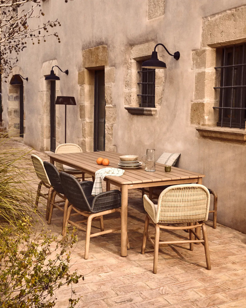 Set mit Tisch Sori aus massivem Akazienholz und Stühlen von Alipa, Nina oder Arinella, 200 x 100 cm FSC 100 % von Kave Home – Bild 2