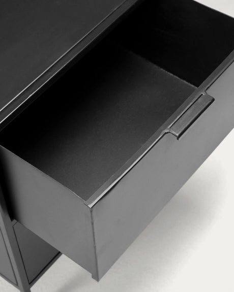 Shantay Nachttisch 40 x 50 cm aus Stahl mit schwarzem Finish von Kave Home – Produktbild 10