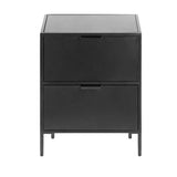 Shantay Nachttisch 40 x 50 cm aus Stahl mit schwarzem Finish von Kave Home – Produktbild 3