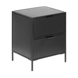 Shantay Nachttisch 40 x 50 cm aus Stahl mit schwarzem Finish von Kave Home – Produktbild 4