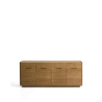 Sideboard Arelida aus Furnier sowie Massivholz aus Eiche mit hellbraunem Finish 200 x 80 cm von Kave Home – Bild 1