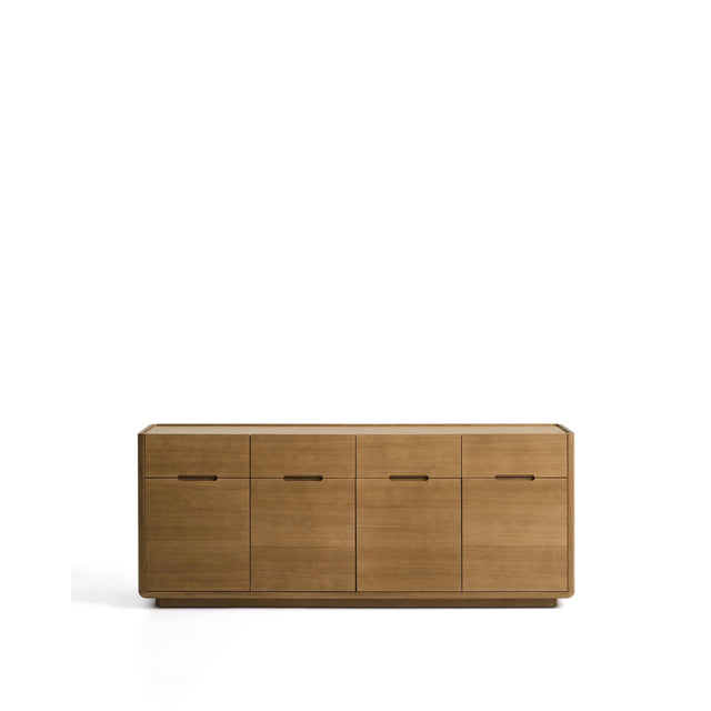 Sideboard Arelida aus Furnier sowie Massivholz aus Eiche mit hellbraunem Finish 200 x 80 cm von Kave Home – Bild 1