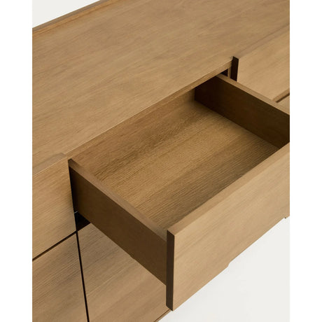 Sideboard Arelida aus Furnier sowie Massivholz aus Eiche mit hellbraunem Finish 200 x 80 cm von Kave Home – Bild 10