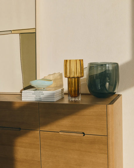 Sideboard Arelida aus Furnier sowie Massivholz aus Eiche mit hellbraunem Finish 200 x 80 cm von Kave Home – Bild 3