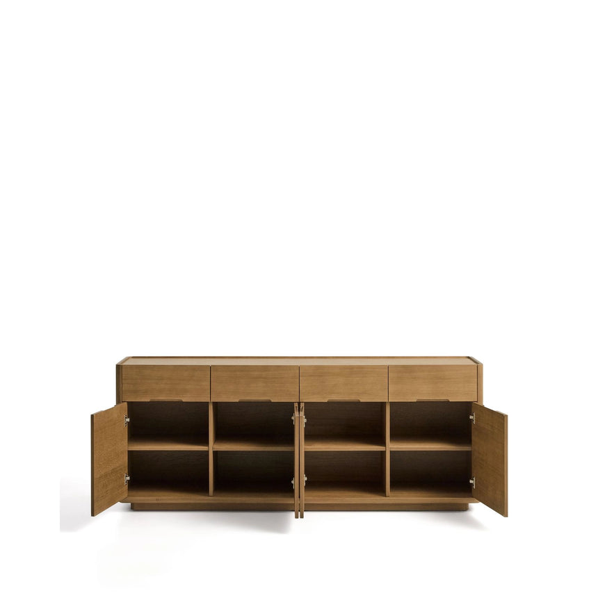 Sideboard Arelida aus Furnier sowie Massivholz aus Eiche mit hellbraunem Finish 200 x 80 cm von Kave Home – Bild 6