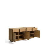 Sideboard Arelida aus Furnier sowie Massivholz aus Eiche mit hellbraunem Finish 200 x 80 cm von Kave Home – Bild 7