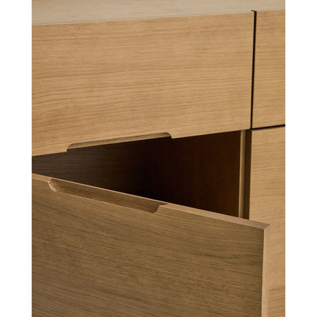 Sideboard Arelida aus Furnier sowie Massivholz aus Eiche mit hellbraunem Finish 200 x 80 cm von Kave Home – Bild 9