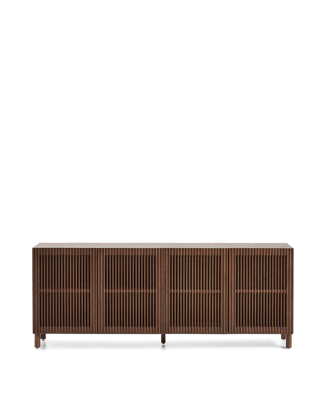 Sideboard Beyla aus Furnier und Massivholz aus Esche mit nussbaumfarbenem Finish 181 x 71,5 cm FSC 100% von Kave Home – Produktbild 1