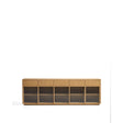 Sideboard Helvine mit 5 Türen und 5 Schubladen aus Eichenfurnier und gehärtetem Glas, 245 x 80 cm, FSC 100 % von Kave Home – Bild 1