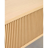 Sideboard Helvine mit 5 Türen und 5 Schubladen aus Eichenfurnier und gehärtetem Glas, 245 x 80 cm, FSC 100 % von Kave Home – Bild 6