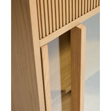 Sideboard Helvine mit 5 Türen und 5 Schubladen aus Eichenfurnier und gehärtetem Glas, 245 x 80 cm, FSC 100 % von Kave Home – Bild 7