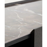 Sideboard Nemore mit 4 Türen aus Eichenfurnier und Keramikplatte mit Emperador-Marmor-Effekt, FSC Mix Credit 200 x 45 cm von Kave Home – Bild 10