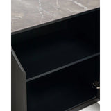 Sideboard Nemore mit 4 Türen aus Eichenfurnier und Keramikplatte mit Emperador-Marmor-Effekt, FSC Mix Credit 200 x 45 cm von Kave Home – Bild 9