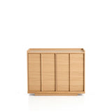Sideboard Onix aus Eichenfurnier mit Naturton-Finish 100 x 80 cm FSC Mix Credit von Kave Home – Bild 1