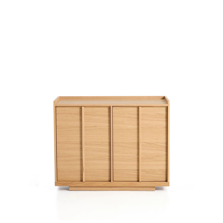 Sideboard Onix aus Eichenfurnier mit Naturton-Finish 100 x 80 cm FSC Mix Credit von Kave Home – Bild 1