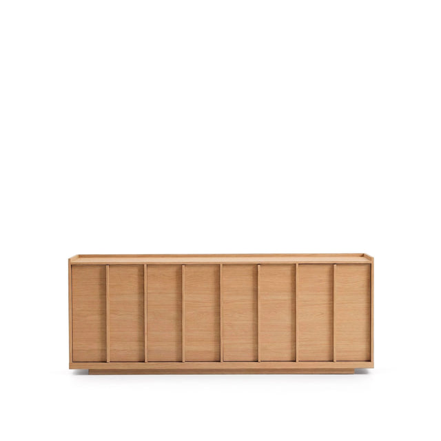 Sideboard Onix aus Eichenfurnier mit Naturton-Finish 200 x 80 cm FSC Mix Credit von Kave Home – Bild 1