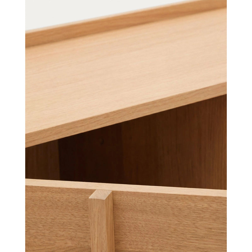 Sideboard Onix aus Eichenfurnier mit Naturton-Finish 200 x 80 cm FSC Mix Credit von Kave Home – Bild 7