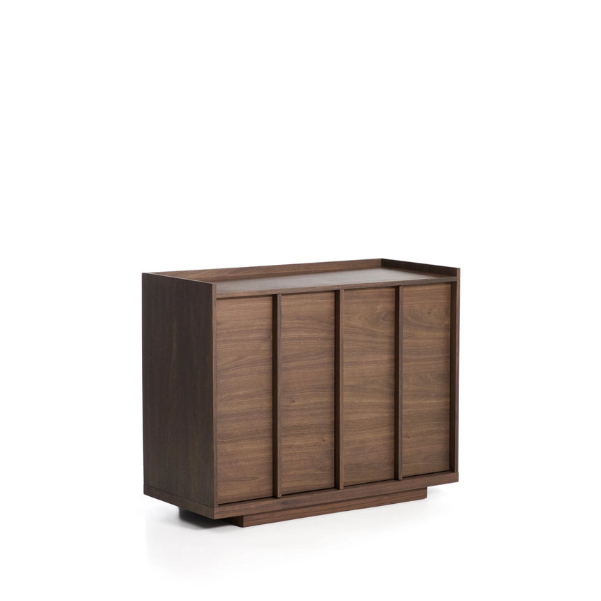 Sideboard Onix aus Walnussfurnier mit dunklem Finish 100 x 80 cm FSC Mix Credit von Kave Home – Bild 3