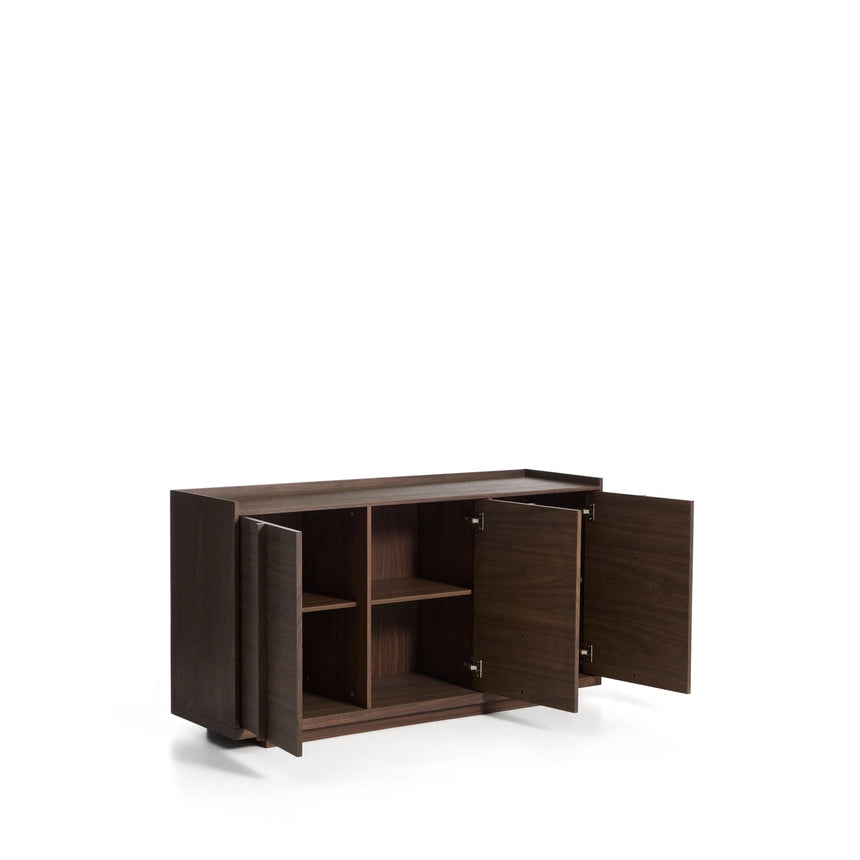 Sideboard Onix aus Walnussfurnier mit dunklem Finish 150 x 80 cm FSC Mix Credit von Kave Home – Bild 4