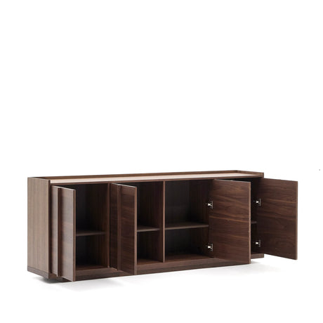 Sideboard Onix aus Walnussfurnier mit dunklem Finish 200 x 80 cm FSC Mix Credit von Kave Home – Produktbild 1
