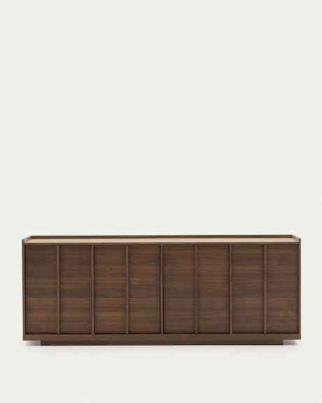 Sideboard Onix aus Walnussfurnier mit dunklem Finish 200 x 80 cm FSC Mix Credit von Kave Home – Produktbild 3