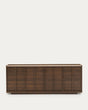 Sideboard Onix aus Walnussfurnier mit dunklem Finish 200 x 80 cm FSC Mix Credit von Kave Home – Produktbild 3