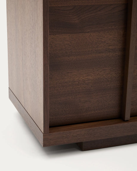 Sideboard Onix aus Walnussfurnier mit dunklem Finish 200 x 80 cm FSC Mix Credit von Kave Home – Produktbild 7