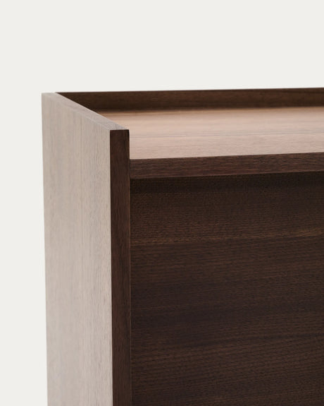 Sideboard Onix aus Walnussfurnier mit dunklem Finish 200 x 80 cm FSC Mix Credit von Kave Home – Produktbild 8