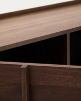 Sideboard Onix aus Walnussfurnier mit dunklem Finish 200 x 80 cm FSC Mix Credit von Kave Home – Produktbild 9