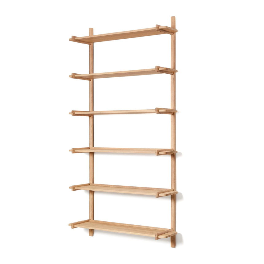 Sitra Regal modular 6 Regalbretter massives Eichenholz Finish Natur FSC Mix Credit 110 cm von Kave Home – Bild 1