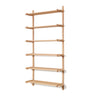Sitra Regal modular 6 Regalbretter massives Eichenholz Finish Natur FSC Mix Credit 110 cm von Kave Home – Bild 1