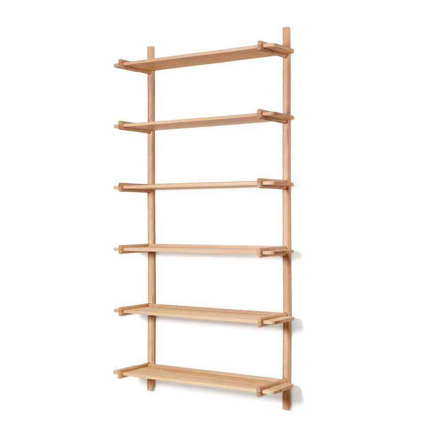 Sitra Regal modular 6 Regalbretter massives Eichenholz Finish Natur FSC Mix Credit 110 cm von Kave Home – Bild 4